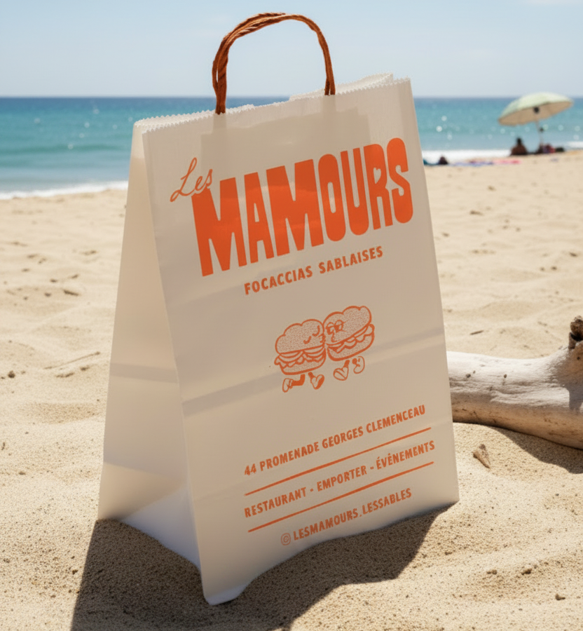 Sac Les Mamours sur la plage des Sables d'Olonne