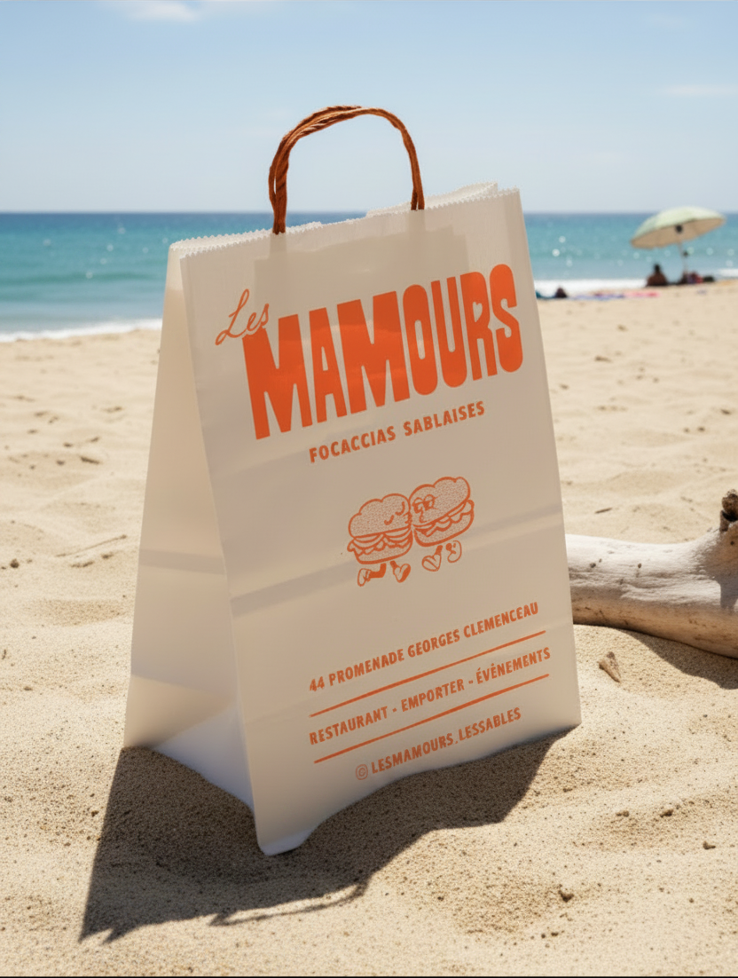 Sac Les Mamours sur la plage des Sables d'Olonne